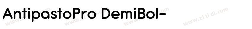AntipastoPro DemiBol字体转换